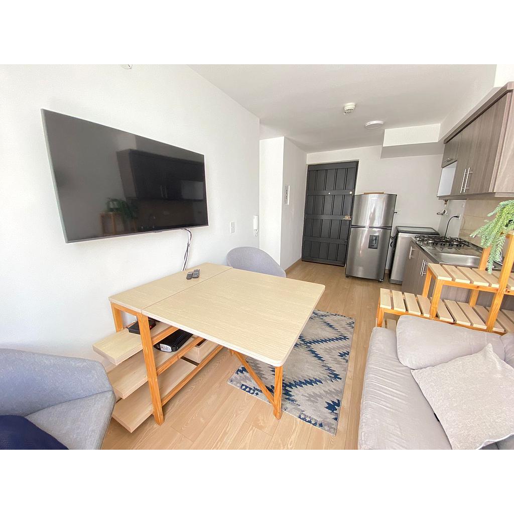[MAmoEstudio00552] Apartaestudio Amoblado en zona NORTE ORO NEGRO para amoblado - APARTAMENTO 204 TORRE A PARQUEADERO 